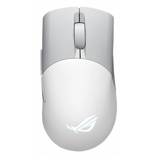 Миша бездротова ігрова Asus ROG Keris AimPoint RGB USB/WL/BT White (90MP02V0-BMUA10)