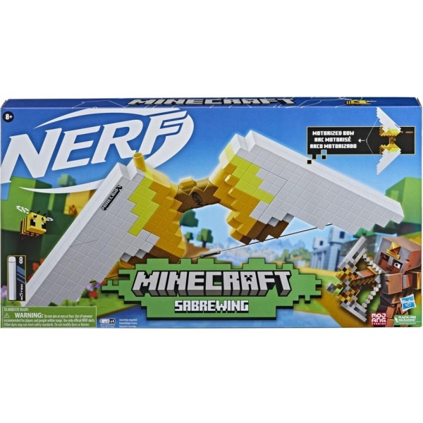 Бластер багатозарядний Hasbro NERF Сабревинг серії "Майнкрафт" (F4733)