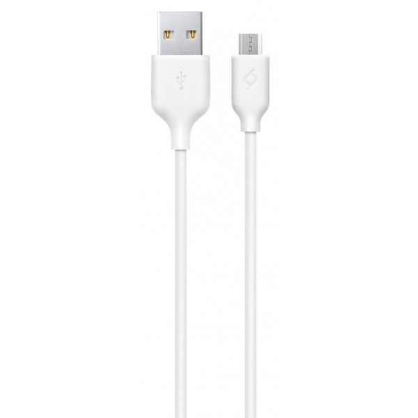 Кабель Ttec USB-мicroUSB 1.2m White (2DK7530B)