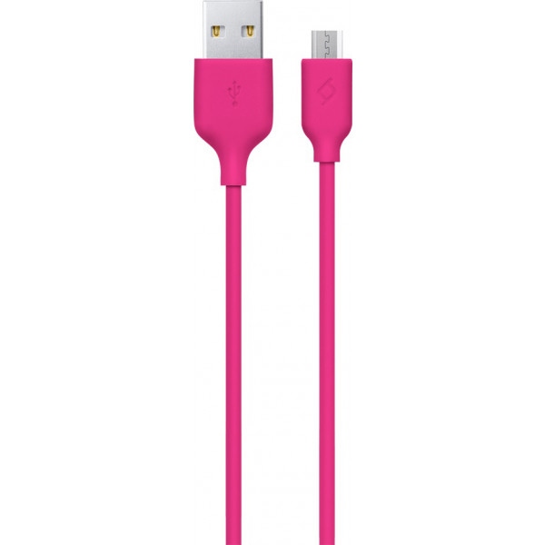 Кабель синхронізації даних Ttec USB - microUSB 1.2m Pink (2DK7530P)