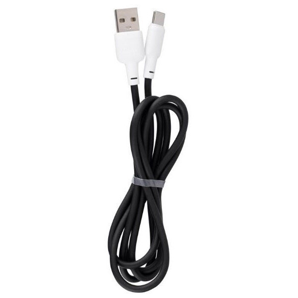 Кабель синхронізації даних Gelius Full Silicon GP-UCN001C Type-C Black/White 1.2m (92317)