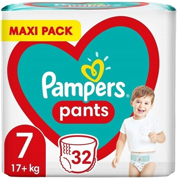 Одноразові підгузки-трусики Pampers Pants Розмір 7 (17+ кг), 32 шт. (81766355)