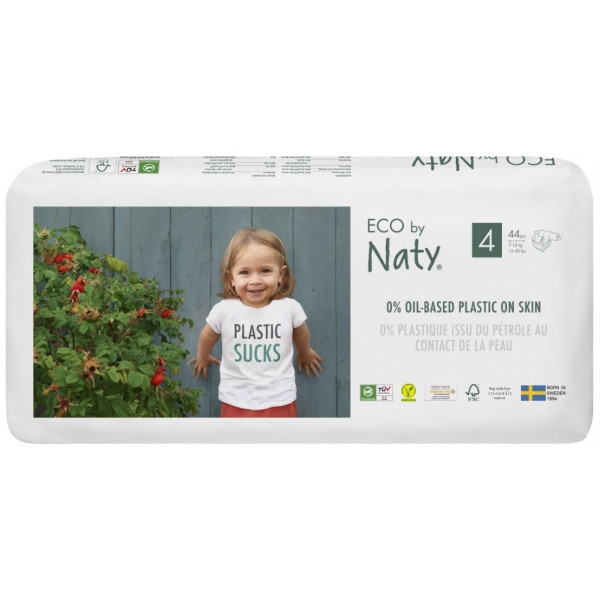Одноразові підгузки Eco By Naty Органічні Розмір 4 (7-18 кг) 44 шт. (178433)