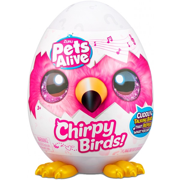 Інтерактивна іграшка м'яка Pets & Robo Alive S1 – ВЕСЕЛІ ПТАШКИ (в асорт.)(9537)