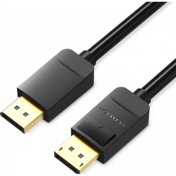 Кабель Vention DisplayPort-DisplayPort 1 m v1.2 Black (HACBF)