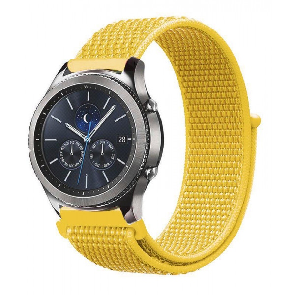 Ремінець для смарт-годинника BeCover Nylon Style for Amazfit Stratos 1/2/2S/3/GTR 2/GTR 47mm/GTR Lite 47mm/Nexo/Pace Yellow (705894)