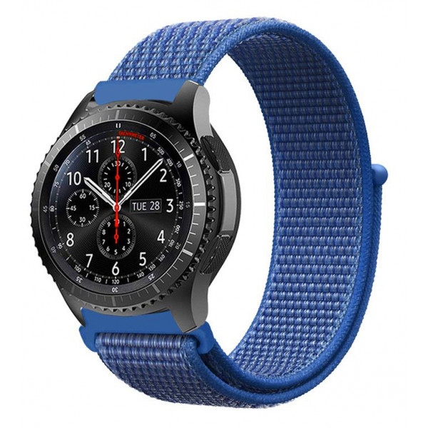 Ремінець для смарт-годинника BeCover Nylon Style for Amazfit Stratos 1/2/2S/3/GTR 2/GTR 47mm/GTR Lite 47mm/Nexo/Pace Blue (705888)