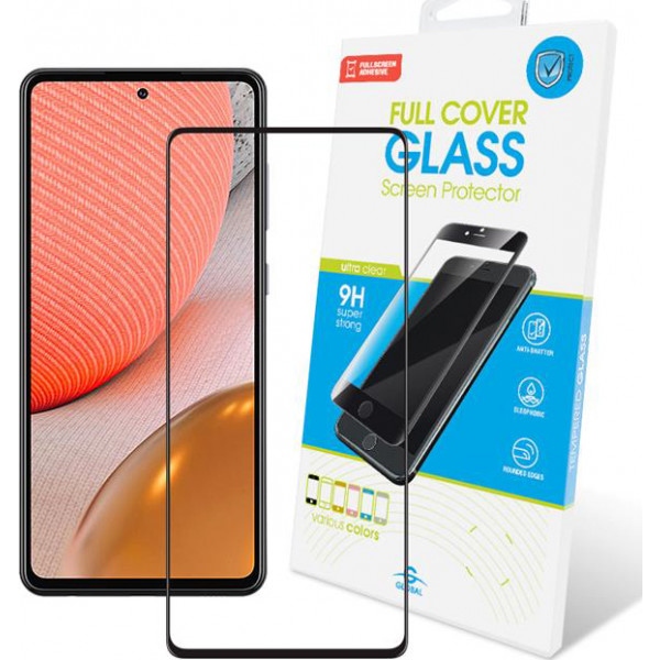 Захисне скло для смартфону Global Full Glue for Samsung Galaxy A72 SM-A725 Black (1283126510168)