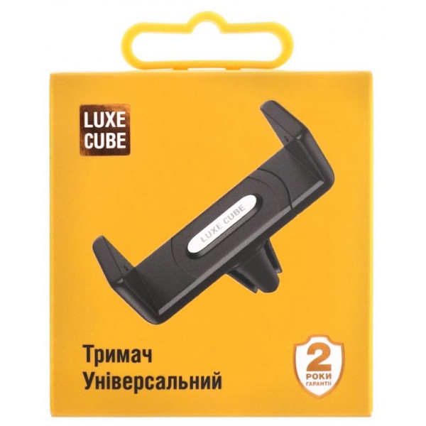 Тримач для мобільного пристрою Luxe Cube Black (9988866446891)