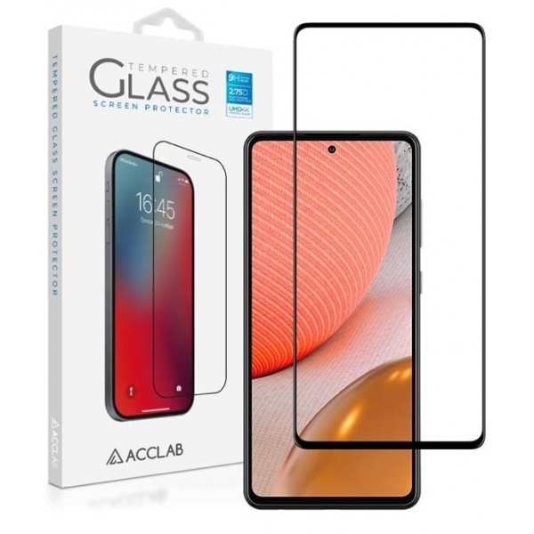 Захисне скло для смартфону ACCLAB Full Glue for Samsung Galaxy A72 SM-A725 Black (1283126510557)