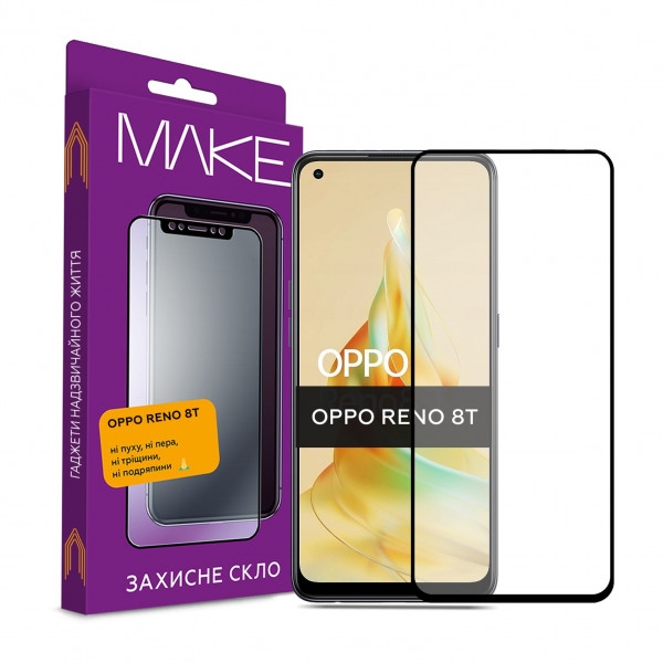 Захисне скло для смартфону MAKE FCFG Oppo Reno8T (MGF-OPR8T)