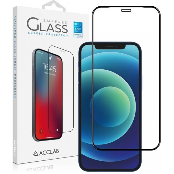 Захисне скло для смартфону ACCLAB Full Glue for Apple iPhone 12 Mini Black (1283126508226)
