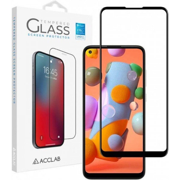 Захисне скло для смартфону ACCLAB Full Glue for Samsung Galaxy A11 SM-A115/M11 SM-M115 Black (1283126508523)