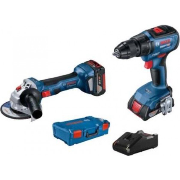 Набір електроінструментів Bosch GSR 18В-50 та GWS 180-LI в XL-BOXX (0.615.990.M47)