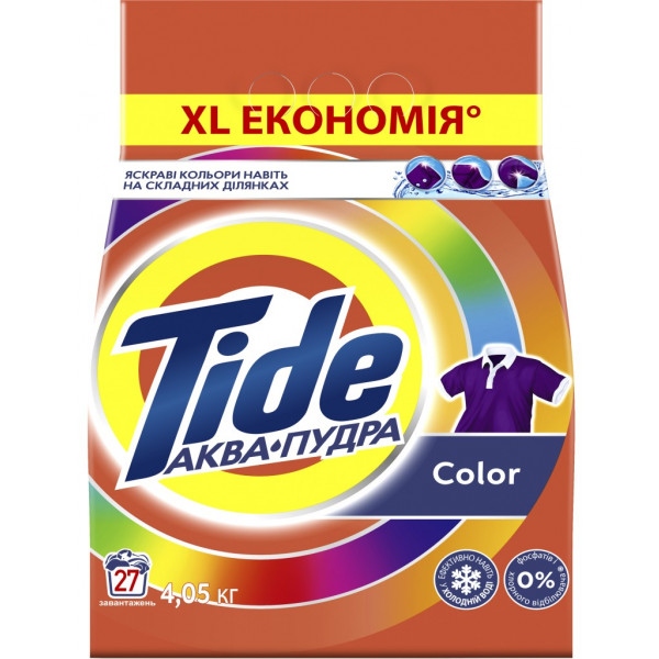 Пральний порошок Tide Аква-Пудра Color 4.05 кг (8006540535301)