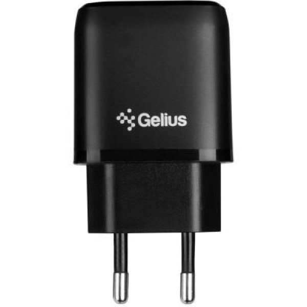 Мережевий зарядний пристрій Gelius Pro X-Duo GP-HC014 USB+Type-C QC3.0/PD20W Black (85182)