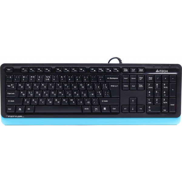 Клавіатура дротова A4tech Fstyler FKS10 Blue USB