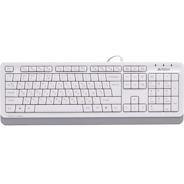 Клавіатура дротова A4tech Fstyler FKS10 White USB