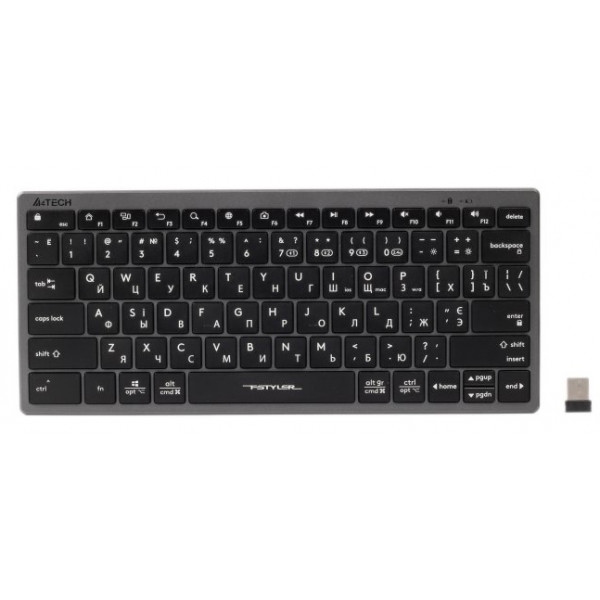 Клавіатура бездротова A4tech Fstyler FBX51C (Grey)