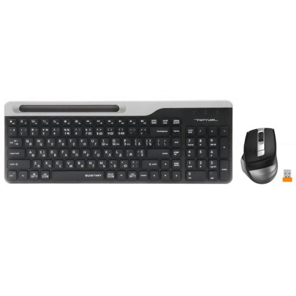 Клавіатура + миша бездротова A4tech FB2535CS Smoky Grey
