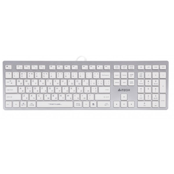 Клавіатура дротова A4tech Fstyler FX-50 White
