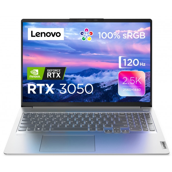 Ноутбук ігровий Lenovo IdeaPad 5 Pro 16ACH6 (82L500PPRA) Cloud Grey