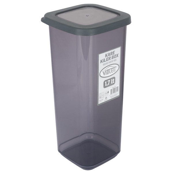 Ємність для сипучих VIOLET HOUSE 0311 Transparent Black 1.7 л
