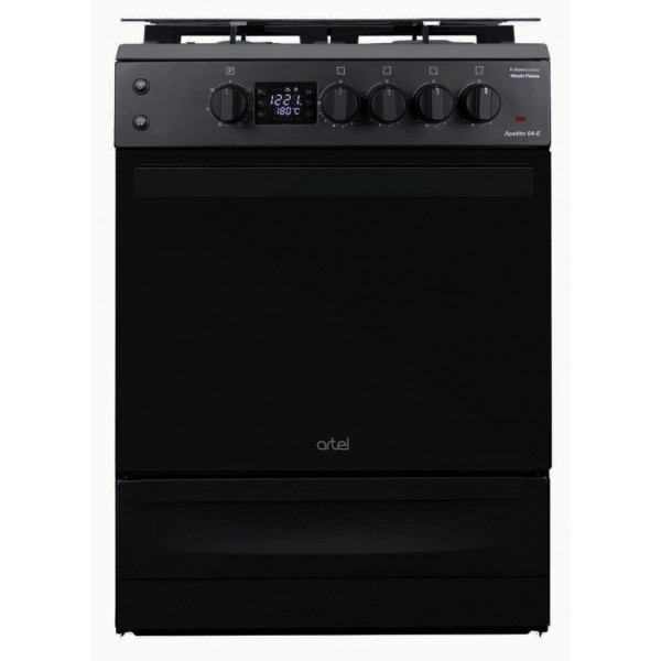 Плита газова ARTEL Apetito 04-E Black-Matt