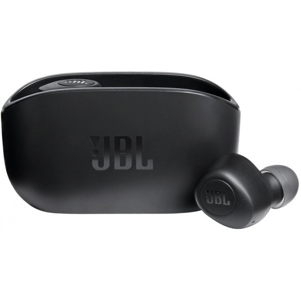 Навушники вкладиші бездротові TWS JBL Wave 100 Black (JBLW100TWSBLK)