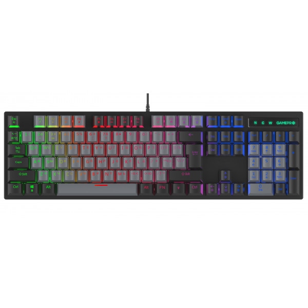 Клавіатура дротова ігрова GamePro LED USB (MK105B)