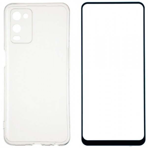 Чохол для смартфону XOKO Ultra Thin Air + Захисне скло Full Cover Ultra-Thin 0.25мм for Oppo A54 Black (XK-CS-ULT-OP-A54)