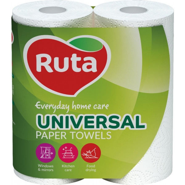 Рушники паперові Ruta Universal 2 слоя 2 шт. (4820023740730)