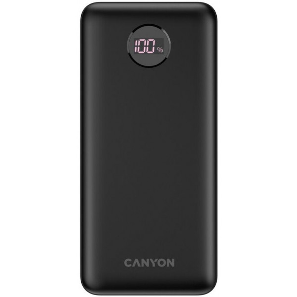 Батарея мобільна Canyon PB-2002 20000mAh PD Black (CNE-CPB2002B)