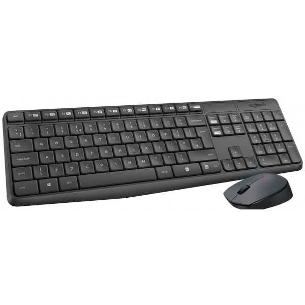 Клавіатура + миша бездротова Logitech MK235 Dark Gray UA (920-007931)