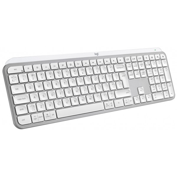 Клавіатура бездротова Logitech MX Keys S Wireless Pale Grey (920-011588)
