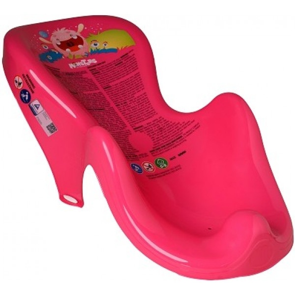 Гірка в ванночку Tega Baby Монстрики, Рожева (MN-003-127)