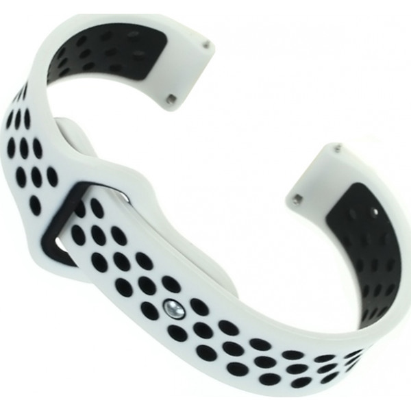 Ремінець для смарт-годинника BeCover Nike Style for Amazfit Stratos 1/2/2S/3/GTR 2/GTR 47mm/GTR Lite 47mm/Nexo/Pace Black-White (705813)