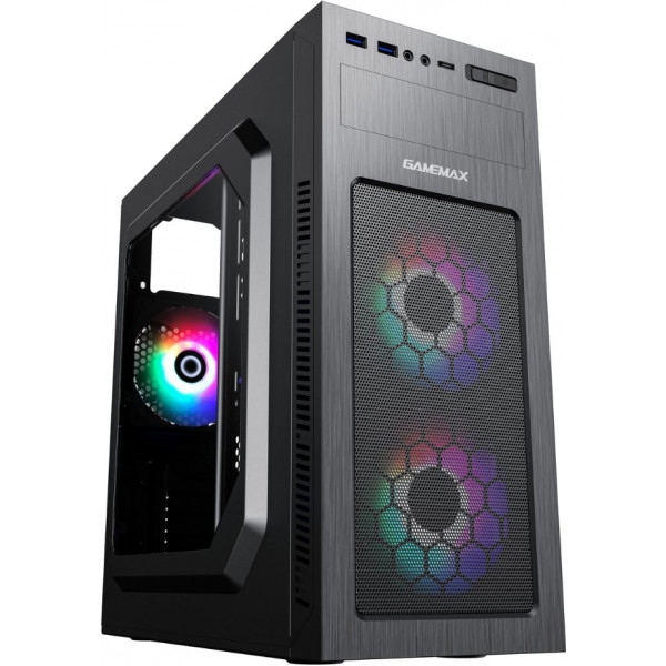 Корпус Gamemax ATX з блоком живлення Midi Tower MT525-2U3TYC-500B