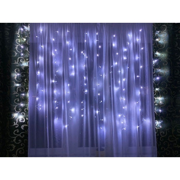 Гірлянда-штора BPNY White 144 LED,1.2Мх1.5М, 220V, 8.6W (BRNY-01035)