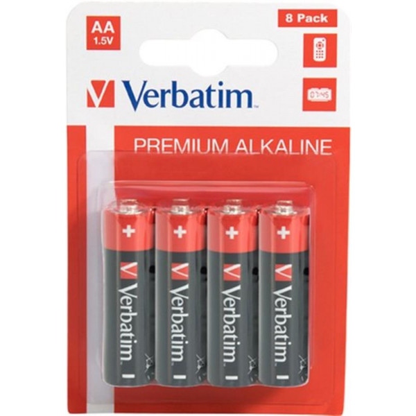 Батарейка тип AA Verbatim Alkaline AA/LR06 BL 8 шт. (49503)