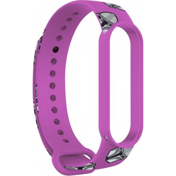 Ремінець для фітнес-браслету Armorstandart for Xiaomi Mi Band 6/5 Dark Lord Helmet Purple (ARM59259)