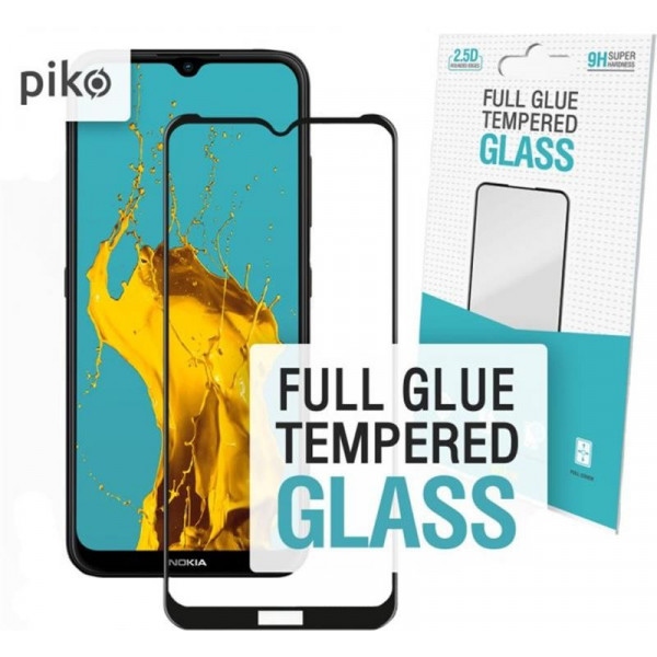 Захисне скло для смартфону Piko for Nokia 1.4 Black Full Glue 0.3mm 2.5D (1283126511820)