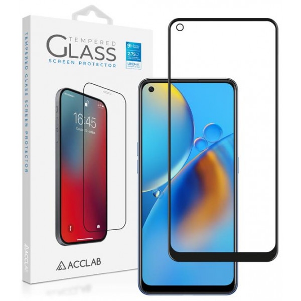 Захисне скло для смартфону ACCLAB Full Glue for Oppo A74 Black (1283126512667)