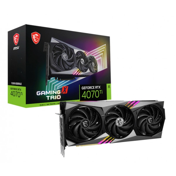 Відеокарта MSI Nvidia GeForce RTX 4070 Ti GAMING X TRIO 12G