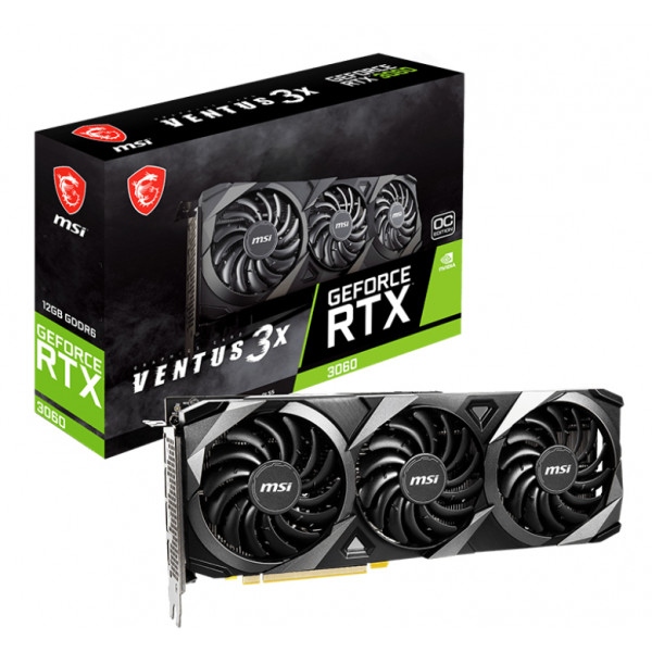 Відеокарта MSI NVIDIA RTX 3060 (RTX 3060 VENTUS 3X 12G OC)