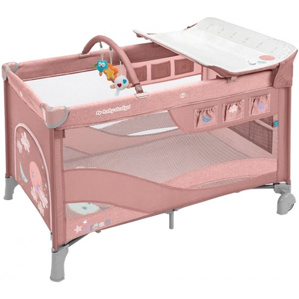 Манеж-ліжко Baby Design DREAM NEW 08 PINK (292781)