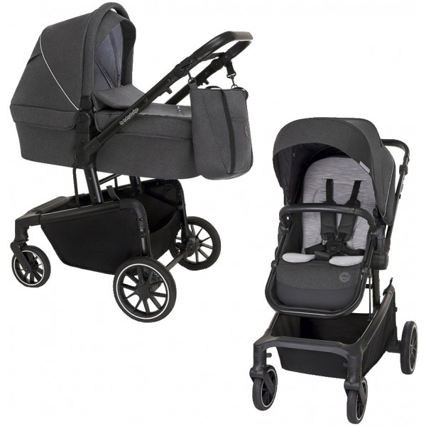 Коляска універсальна 2 в 1 Baby Design Zoy 17 Graphite