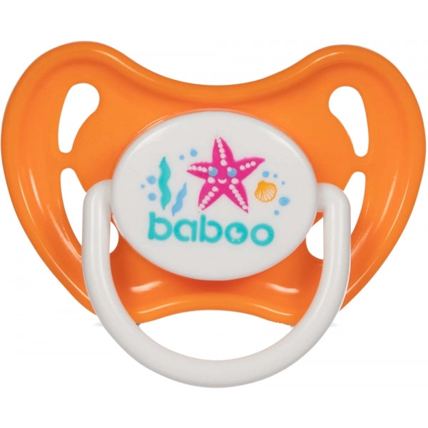 Кругла пустушка Baboo Sea Life 6+ міс Orange (5-028)