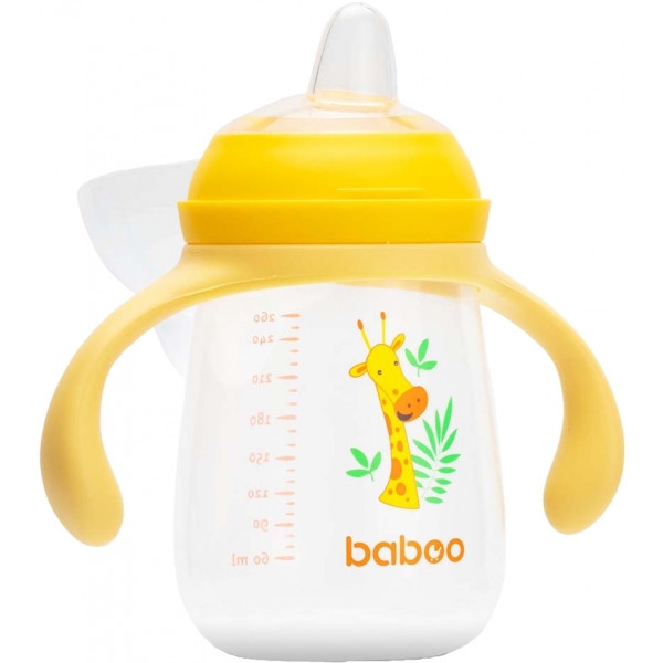 Чашка-непроливайка дитяча Baboo 260 мл Safari Yellow (8-120)