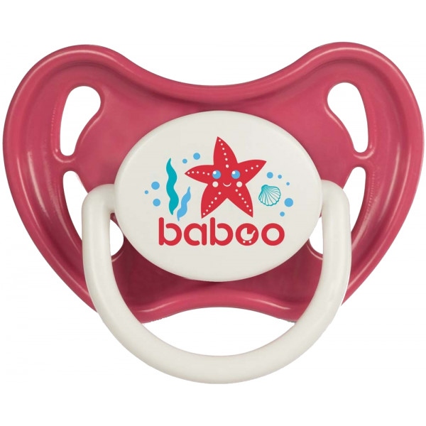 Симетрична пустушка Baboo Sea Life 6+ міс Red (5-041)